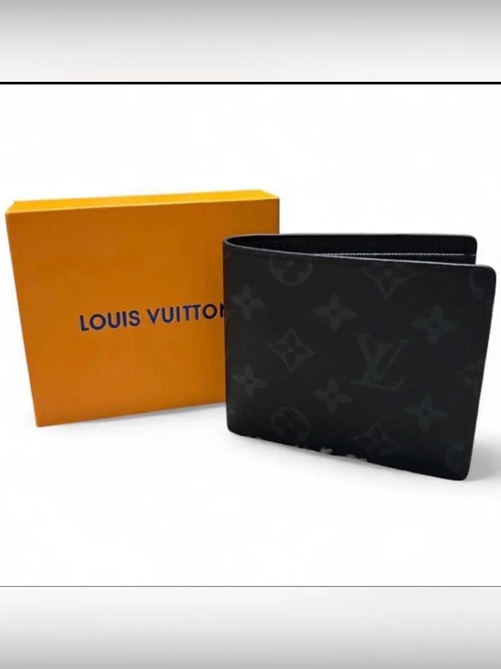 Louis Vuitton Black Monogram Eclipse Canvas Card Holder Wallet